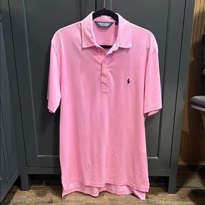 Polo by Ralph Lauren Men's Soft Pink Polo Shirt